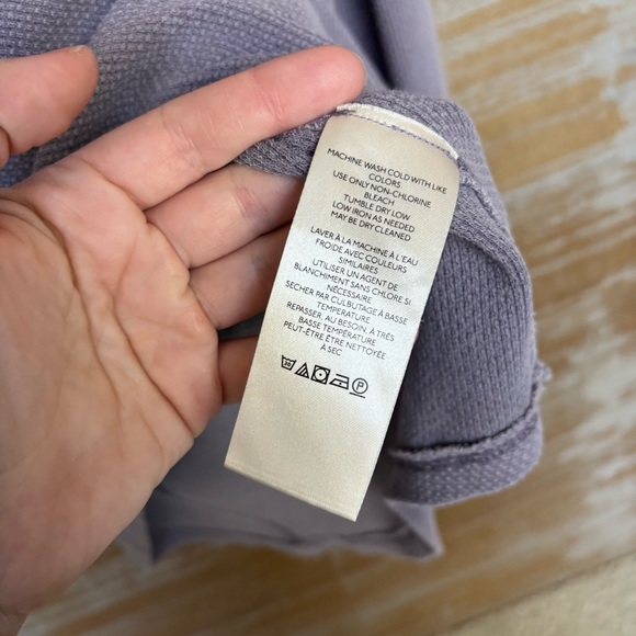 Free People Anakin Oversized Thermal Pullover Purple Boho Preppy Womens S - Picture 6 of 6